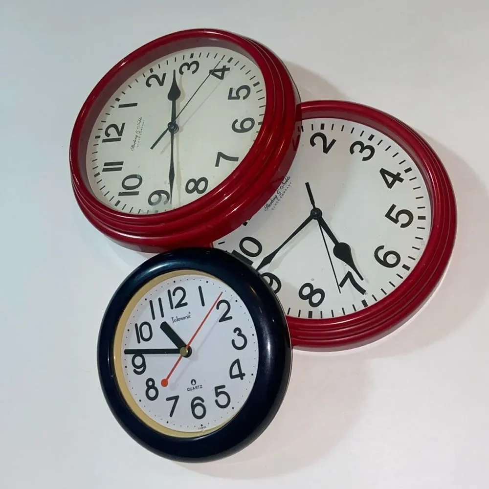 Tolosonic Sterling Noble 3 Clock Company Classic Wall Clocks by Unknown Brand
